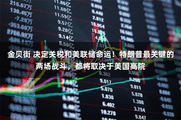 金贝街 决定关税和美联储命运！特朗普最关键的两场战斗，都将取决于美国高院